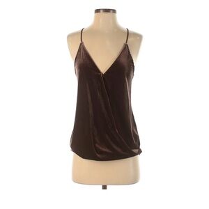 NSR Brown Velvet Tank Top